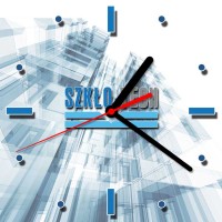 Zegar szklany Szkło-Tech firmowy mały